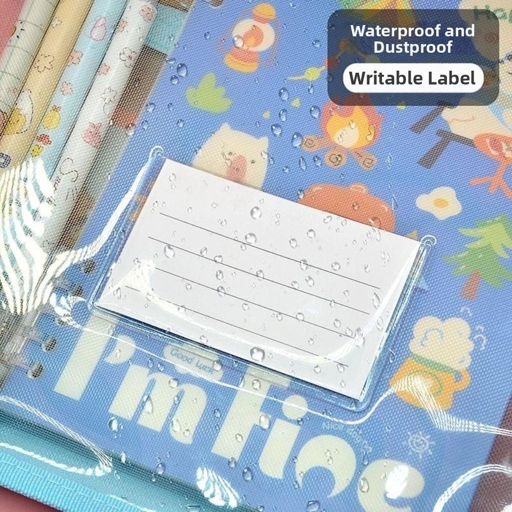 Visible Test Paper Storage Bag A3 Large Large Capacity Transparent A4 Handbag Thickened Waterproof Kids Document Bag Exam Papers