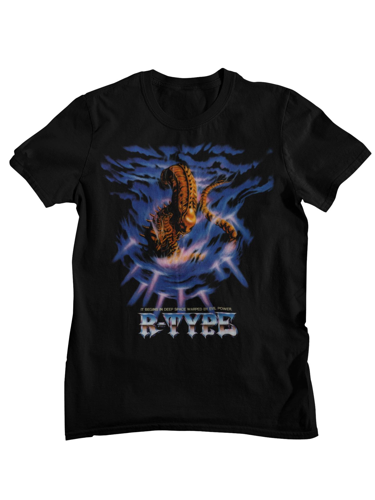 RType Retro s Arcade Graphic T Shirt Unisex Classic Space Shooter Alien Monster Cotton Short Sleeve Streetwear Tee 2XL