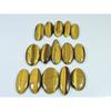 334Cts. Natural Tiger Eye Oval Cabochon Loose Gemstone 15Pcs Lot 28-30 MM C-717