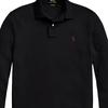 Polo Ralph Lauren Solid Color Pony Embroidered Polo Shirt Long Sleeve Men Tops Black 710686233016