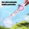 Magic Bubble Machine Toy Handheld Bubble Blower with Colorful Lights Adjustable Bubble Size Safe Plastic Bubble Wand for Outdoor Play Party Fun