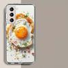 Delicious Egg Recipes for Breakfast Phone Case For Samsung Galaxy S25 Edge S24 S23 FE S21 S20 S10 Plus S22 S26 Ultra Cover Clear