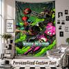 Wall Hanging Tapestry With Custom Name & Text, Fortnite Decorative Tapestry For Bedroom