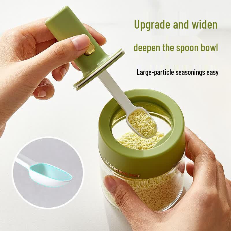 Ru Han Ret Retractable Spice Jar with Integrated Spoon Lid