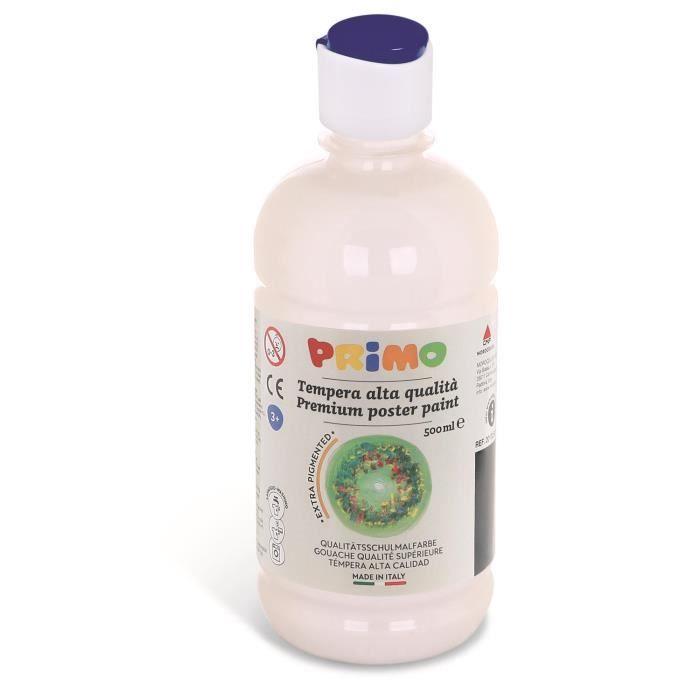 Flacon Gouache Haute Qualité 500 ml Bouchon Flux Control Blanc 100