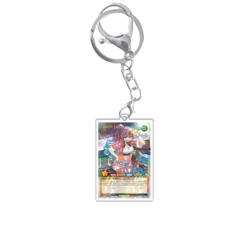 Keychains for Yugioh Rush Duel Rd Princess Cosmos Deathtacle Acrylic Pendant Backpack Ornament Decoration Anime Game Fans Gift