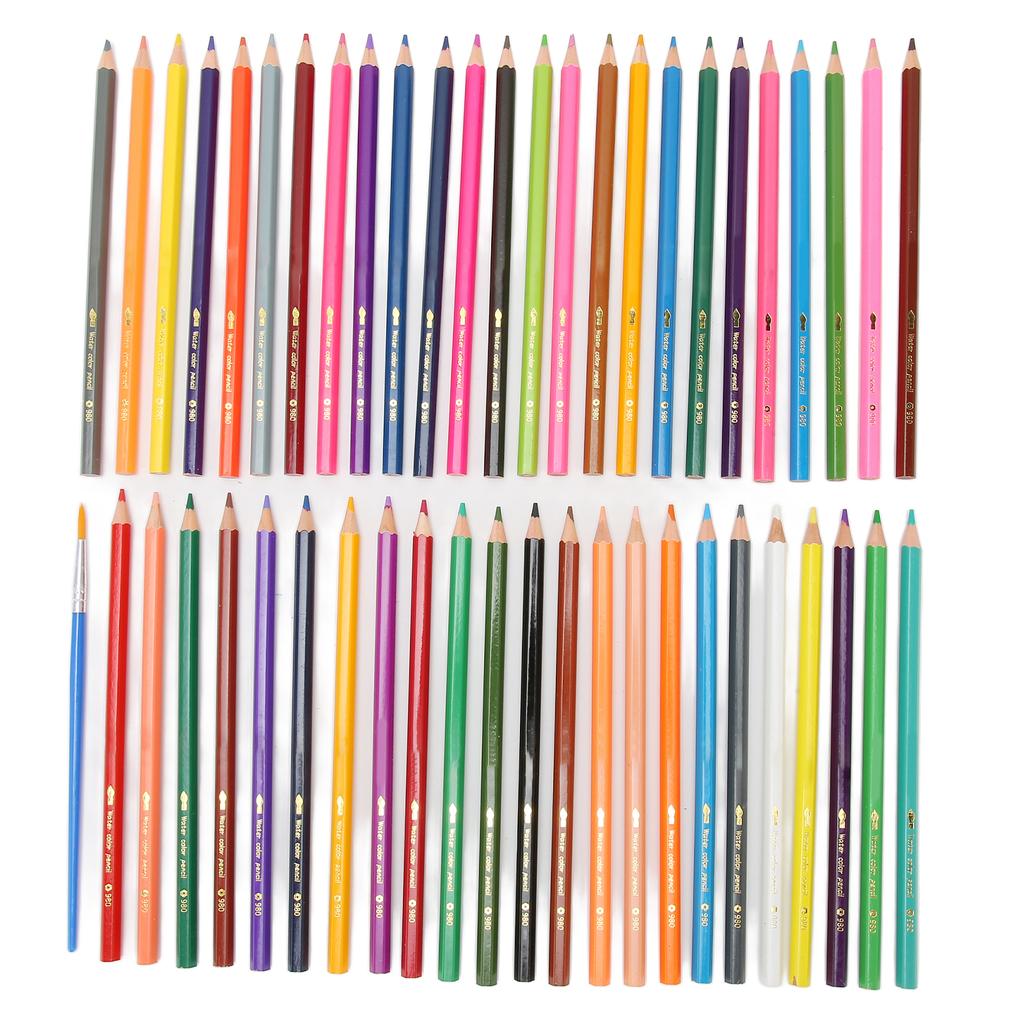 Aquarellstifte Sortierte Farben Vorgespitzt Lebhaft Sechskantiger Stifthalter Buntstifte zum Ausmalen