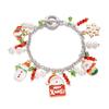 Creative Christmas Charm Bracelet: Santa, Reindeer & Tree Pendants for Women