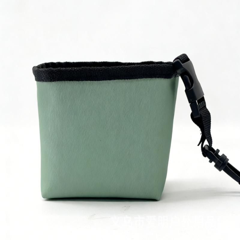 Portable Golf Club Cleaning Bag With Soft Plush Lining Detachable Hanging Buckle For Golf Daily Use