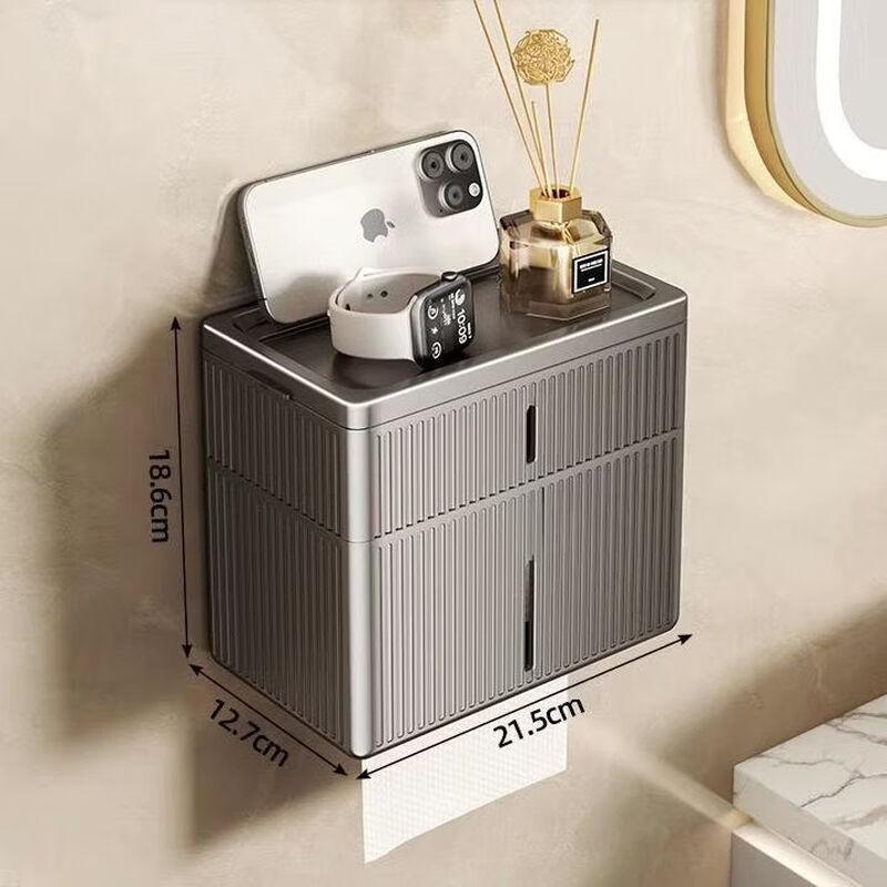 Cmaos Suction Cup Wall-Mounted Toilet Paper Holder