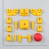 Vintage Game Joystick Keycap 3D Printed Novelty Mechanical Keyboard Keycap 4-Key Linkage Mini Fighting Controller Button Attachment for Gamer