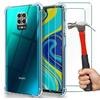 Protective Case - E.F.CONNECTION - Redmi Note 9S - Flexible Gel - Transparent - Shockproof