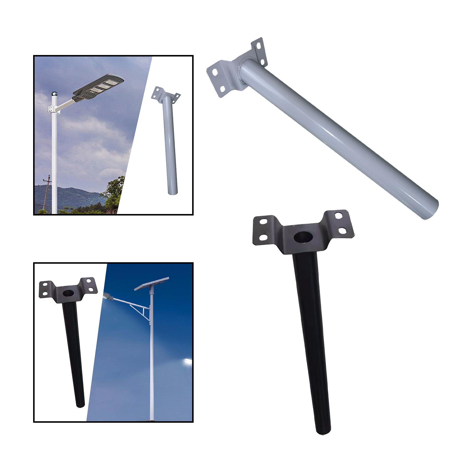 Solar Lighting Mounting Bracket Mounting Bar Light Mounting Bracket for Parking Lot Lights Post Tree Wall Mounted Tire Barn Lamp белый