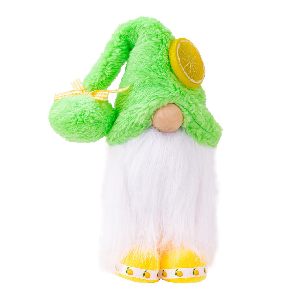 Summer Whimsical Lemon Gnome Plush Decoration For Creative Styling Home