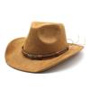 Traditional Style Wool Felt Hat With Wide Brim And Embroidered Patterns For Outdoor Travel