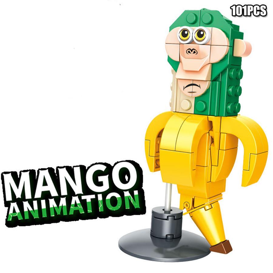 2025 Italienischer Hirnfäule Tung Tung Tung Sahur Bausteine Tier Schreibtisch Ornament Tralala Steine Spielzeug Geschenk Gastgeschenke