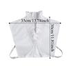 Sweet Removable Fake Collar Solid Color Petal Shape Detachable V-neck Shirt Collar Wrinkled Ruffles Cotton Material False Collar
