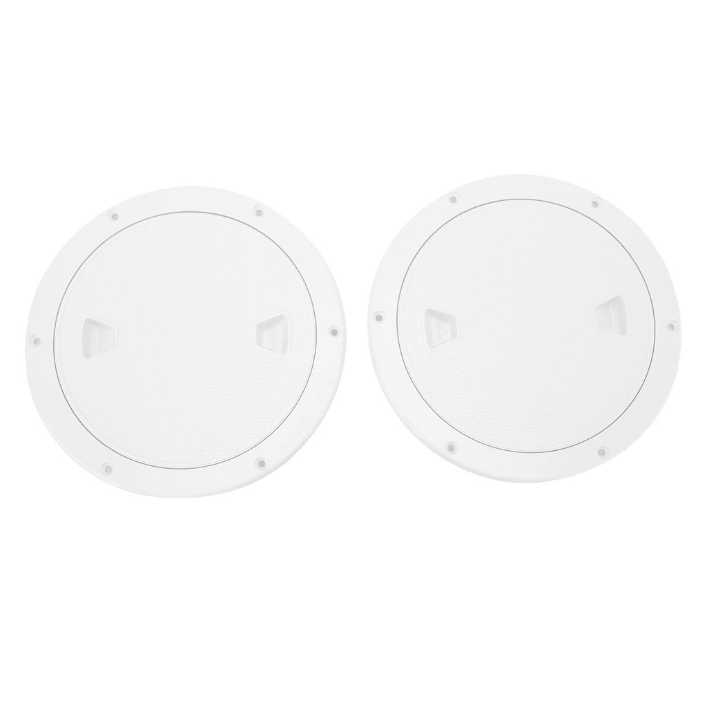 Round Access Hatch Marine Deck Plate High Hardness 8 Inch Excellent Rubber Sealing Ergonomic Knob for Marine Yachts Boat