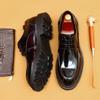 [In The Event] Amazon Men'S Shoes, Genuine Leather Shoes, Men'S Formal British Derby Shoes, Patent Leather Glossy Business Shoes