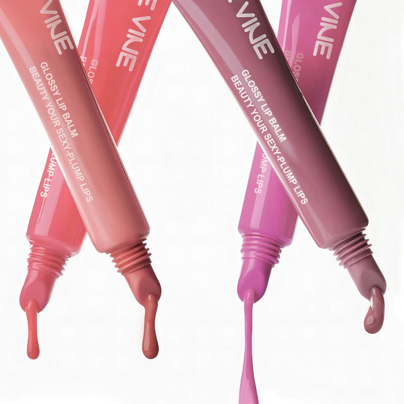 PAGE VINE Peptide Lip Gloss Liquid Lipstick Hydrating Moisturizing Non-Sticky Glossy Lip Oil