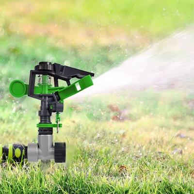 Outdoor Impact Sprinkler Attachment Irrigation System ABS Plastic Head Adjustable Rocker Garden Agriculture Irrigation Sprinkler