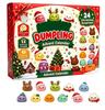 Christmas Squishies Advent Calendar 2026 24 Days Countdown Dumpling Squishy Toys Slow Rising Squeeze Fidget Sensory Decor Gift
