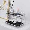 Metal Desktop Layered Storage Rack, Double-Layer Desk Storage Rack, Water Cup and Coffee Cup Storage Rack