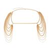 Women Body Chain Multi-layered Tassel Shoulder Chain Date Night Nightclub Party Shoulder Jewelry Celebrity Performance Prop