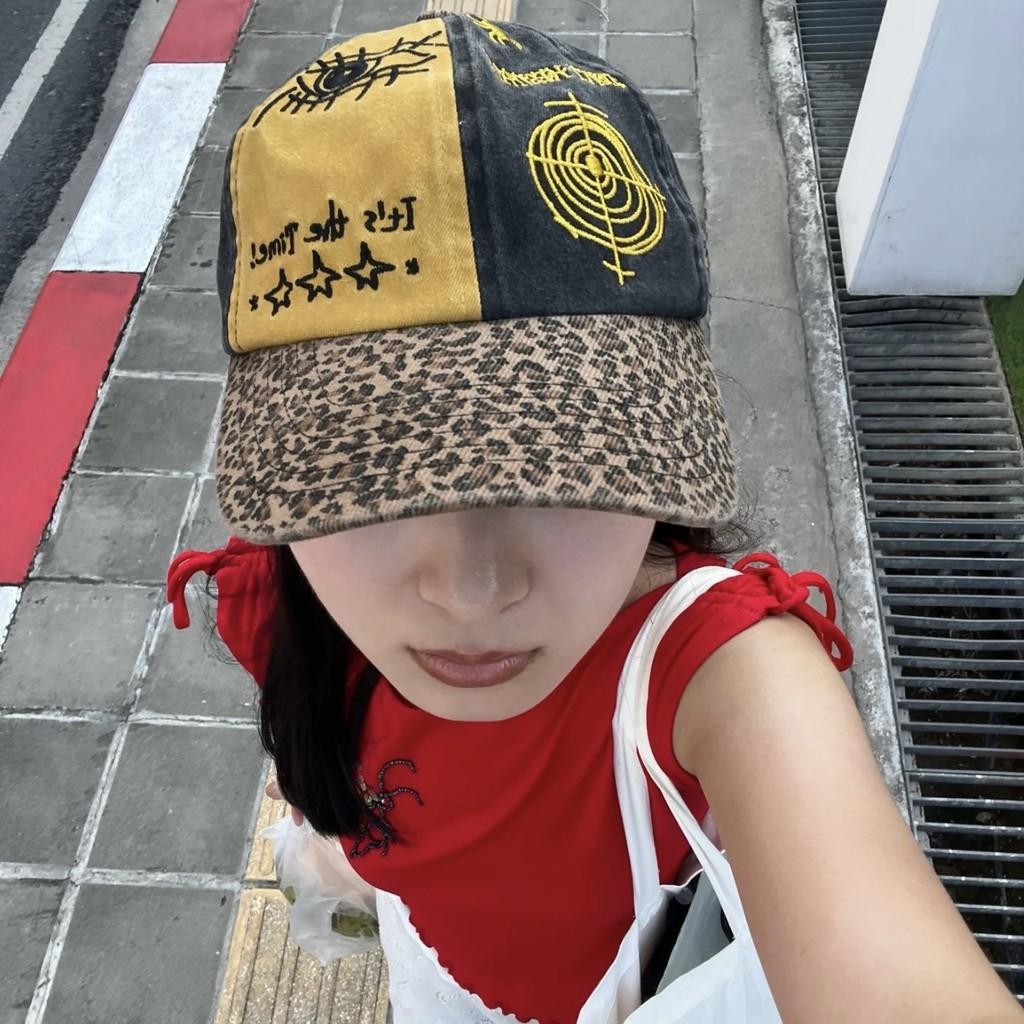 Inspired Punk Stylish Baseball Hat With Distinctive Leopard Print For Season Every