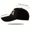 Sporty Pug Cap 1pc Pug Baseball Cap  Unisex Breathable  Lightweight Polyester Black with White Brim