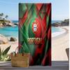 Asciugamano da Spiaggia Stampa Calcio Portogallo Asciugatura Rapida Super Assorbente Morbido Asciugamano da Bagno per Nuoto Spiaggia Viaggio Souvenir Regalo