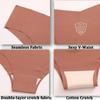 4PCS Women Seamless Briefs Sexy V-Waist Underwear 10 Solid Colors Ice Silk No Trace Panties Female Breathable Intimates Lingerie