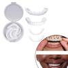 On Fake Snap Teeth Upper Lower Dental Veneers Denture Tooth Cover Simulation Set