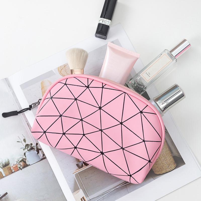PU Fashion Toiletry Small Bags For Women Cosmetics Storage Organizer Washbag Bags For Women Travel Cosmetic Shell Bag