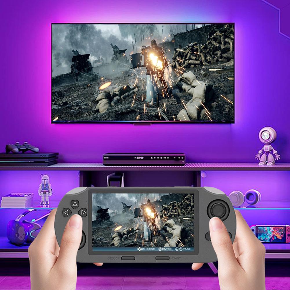 Handheld Game Console 4.5 Inch IPS Screen Retro Gaming Console Retro Handheld Video Game Console for Kids & Adults