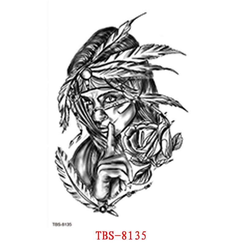 Waterproof Tattoo Stickers, Totem Animal Flowers, Tattoo Stickers Tattoo