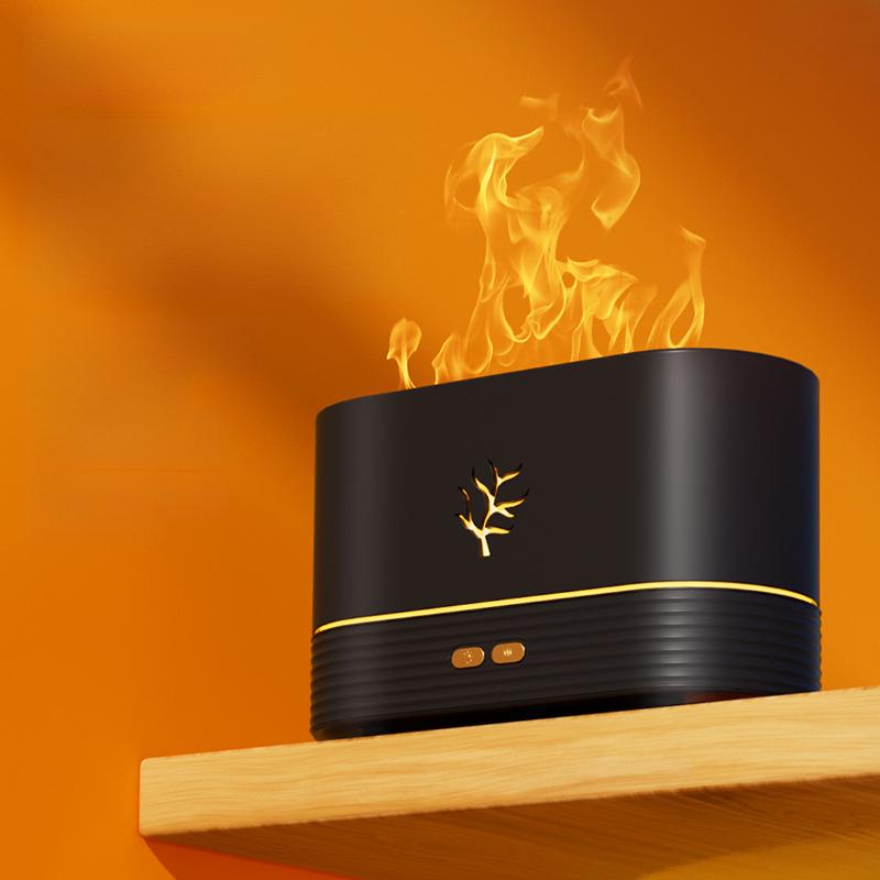 Colorful Flame Aromatherapy Machine: Essential Oil Diffuser & Humidifier