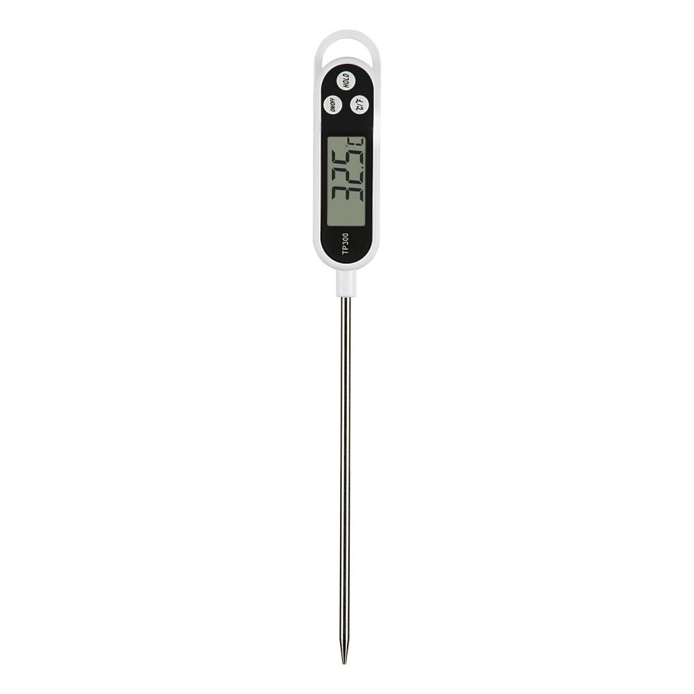 Instant Read Digital Food Thermometer Waterproof Long Probe Meat Thermometer Cooking Backlit Display