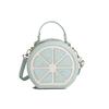 PU leather crossbody bag, personalized and creative lemon single-shoulder bag, color-blocking children's cute coin purse