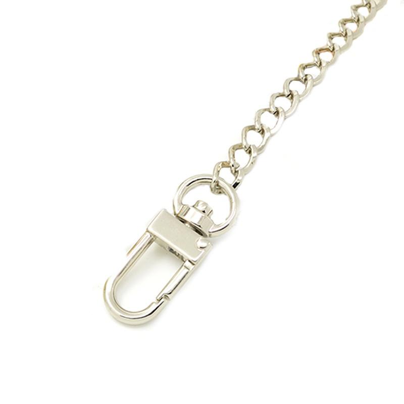 Cadena de Acero Inoxidable de 120cm Correa Asa Bolso de Mano Hombro Cruzado Bolso de Mano Metal Repuesto
