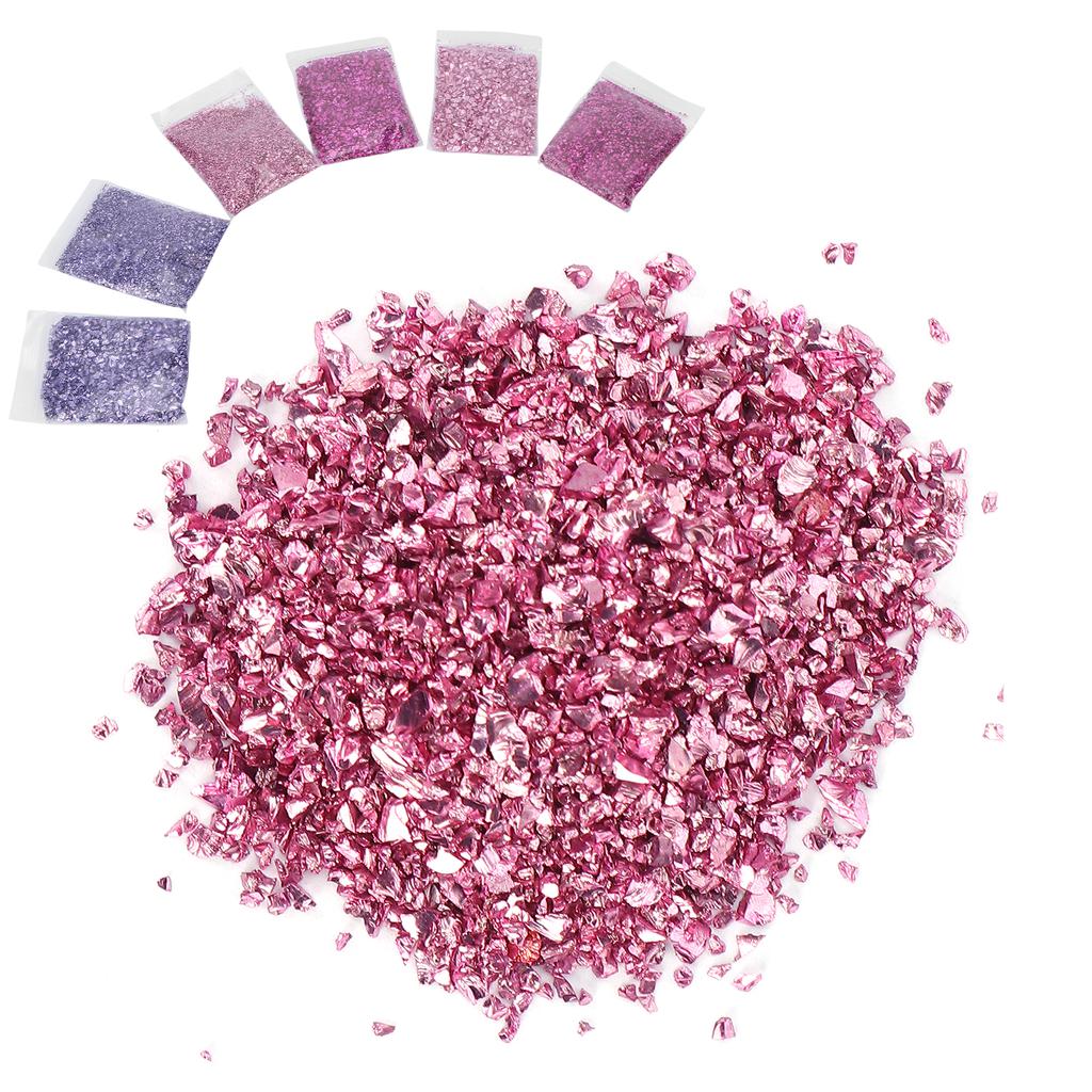 Crushed Glass Irregular Metallic Chips DIY Glitter Shiny Epoxy Resin Mold Filler Decoration