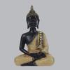 Thai Buddha Statue Handcrafted Golden Resin Sculpture for Home Temple Altar Meditation Decor & Buddhist Blessing Gift