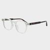 LOOKING4U NN044 Acetate Full-Frame Horn-Rimmed Glasses C4 Transparent Lime