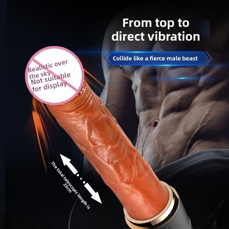 Erotische Erwachsenenprodukte weiblicher Dildo Sexspielzeug Frau Masturbator Simulation künstlicher Penis automatische Pumpkanonenmaschine