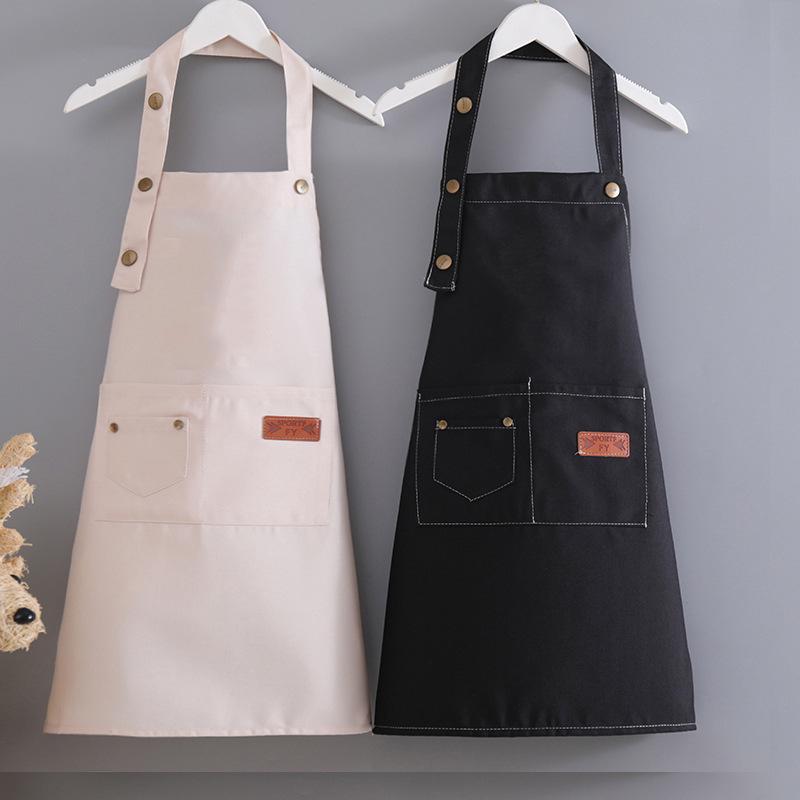 Kids' Water-Repellent Painting Apron, Polyester Cotton Canvas, Stain-Resistant