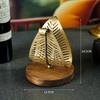 Hollow Metal Paper Towel Rack Light Luxury Home Restaurant El Desktop Paper Towel Storage Golden Leaf Paper Rack