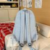 Plaid Women's College Style Backpack Large Capacity Junior Senior High School Student Schoolbag
