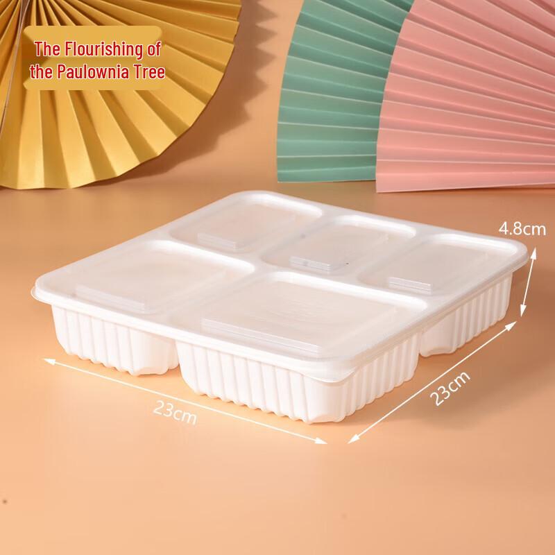 

Disposable 5-Compartment Takeaway Lunch Boxes