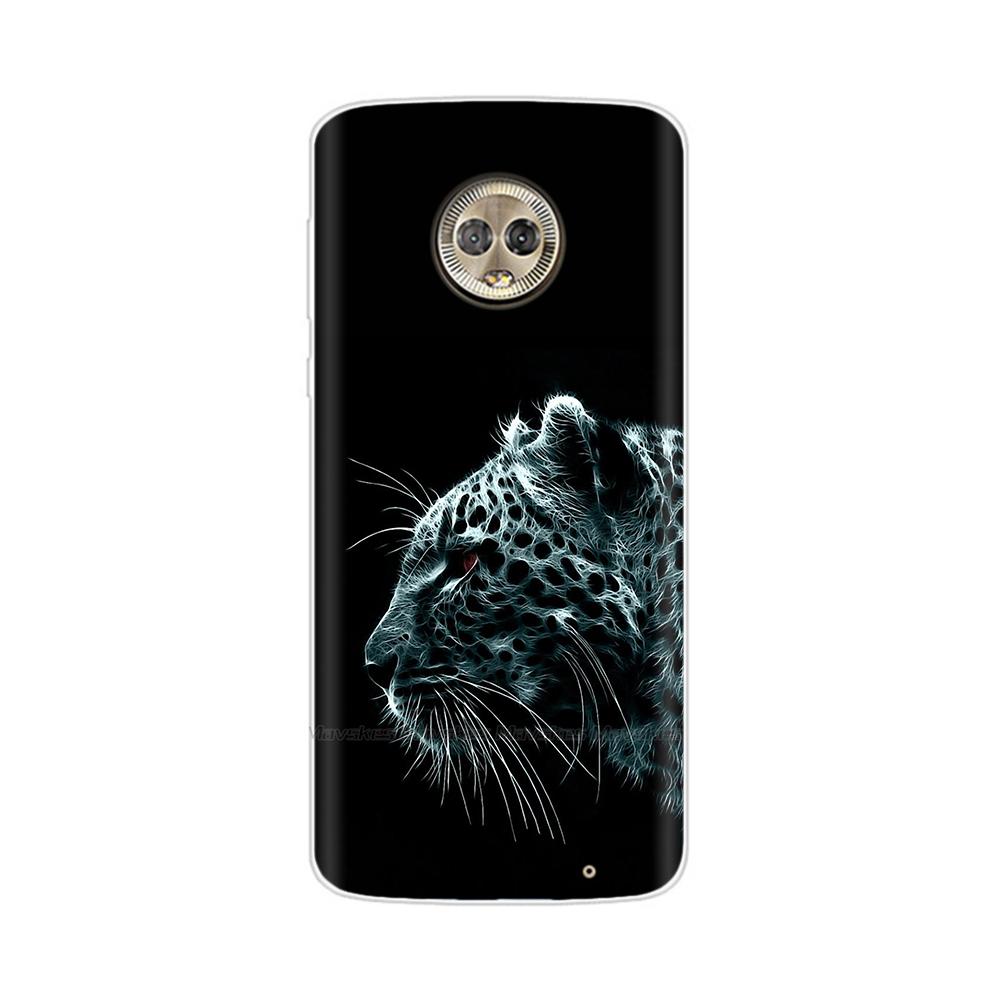 For Moto G6 Play Case TPU Soft Paint Animal Silicone Clear Cover for Motorola Moto G6 Play Plus G6Play Cases Protective Shell