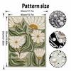 Elegant Floral Pearl Painting Kit with Frame Sparkling Bead Canvas Romantic Handmade Wall Decor Art Gift for Women Unique Home Craft Projects